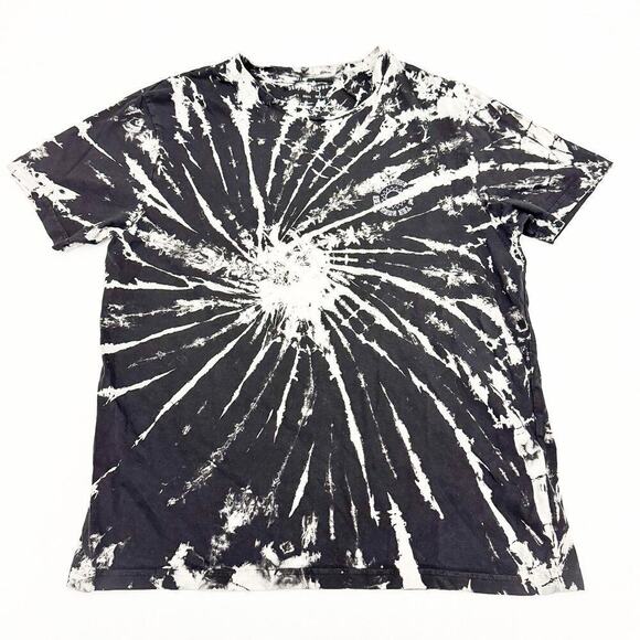 Denim & Flowers Ricky Singh Tie Dye T-Shirt Patterned Tee Size L Mint - Picture 1 of 7